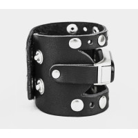 Wide leather band compatible with fitness watch Xiaomi Mi Band 3, 4, 5, 6 and 7 series, for men or women, Handmade UA code 2965