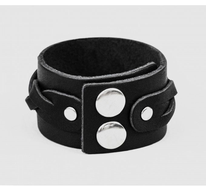 Leather cuff bracelet for men or women, code 3631