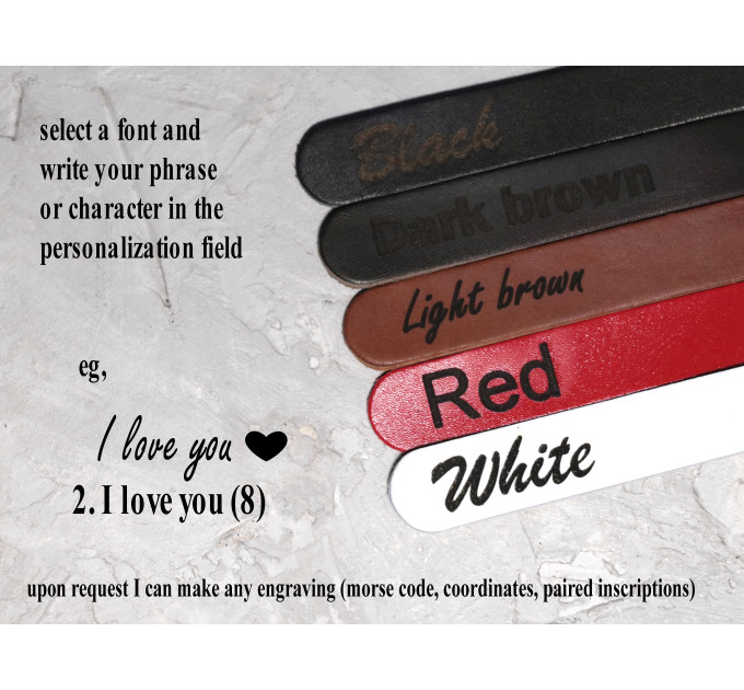 Leather cuff bracelet for men or women, code 3631